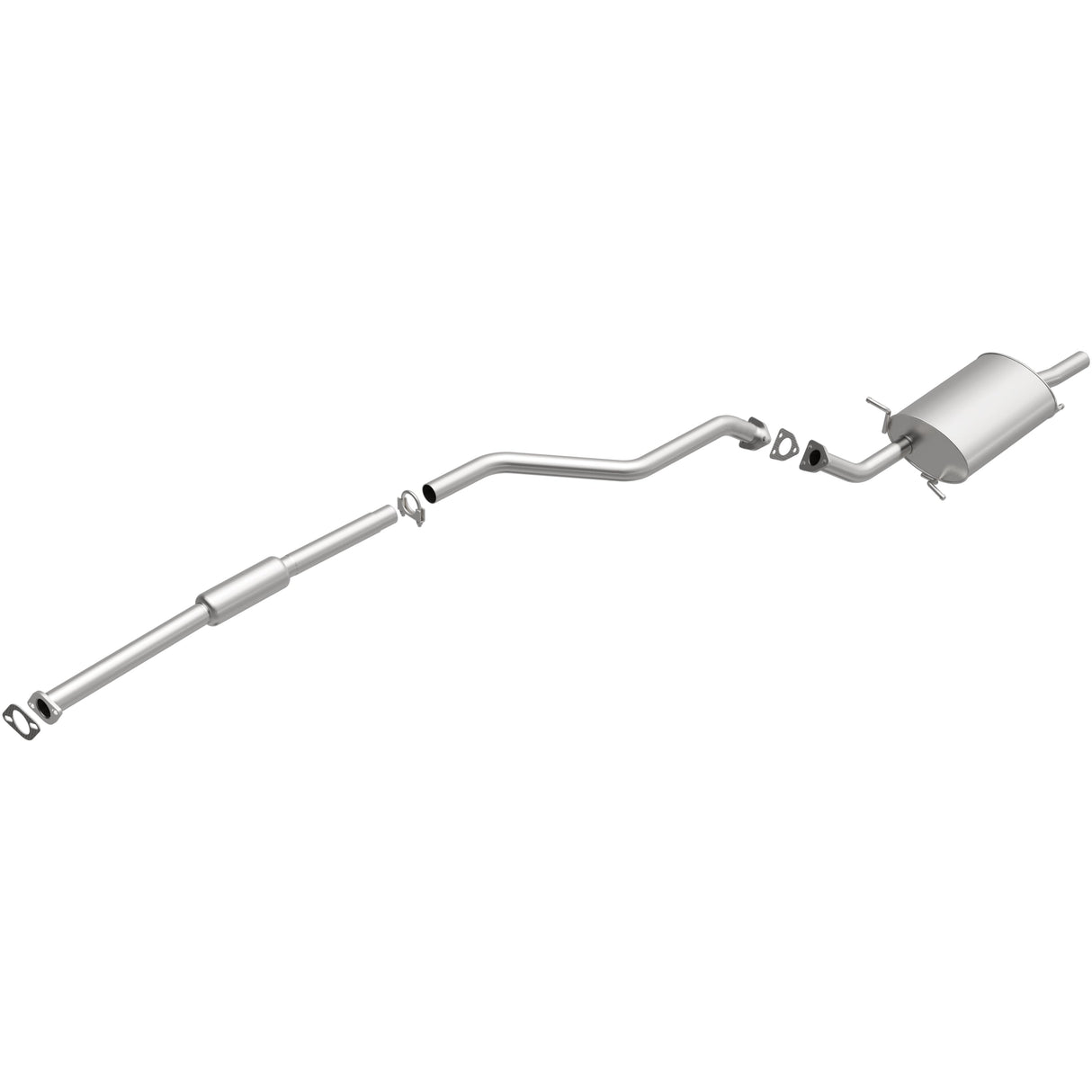 BRExhaust 2002-2007 Mitsubishi Lancer 2.0L Direct-Fit Replacement Exhaust System BRExhaust Exhaust System Kit  AXOPROS