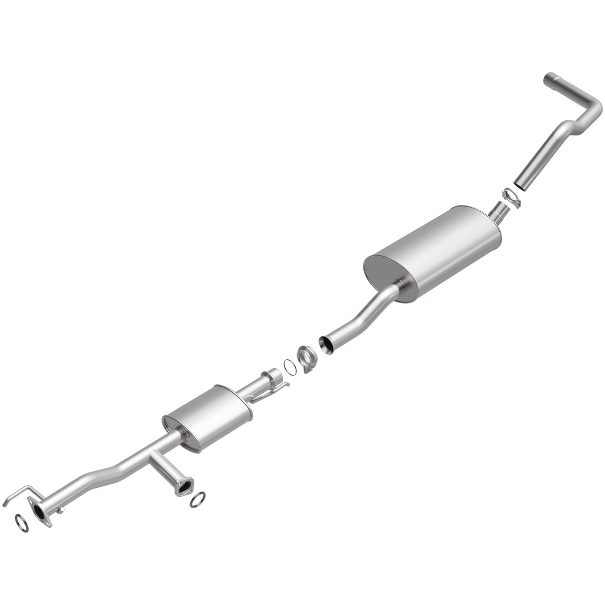 BRExhaust 2003-2004 Toyota Tundra 4.7L Direct-Fit Replacement Exhaust System BRExhaust Exhaust System Kit  AXOPROS