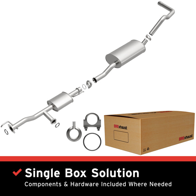 BRExhaust 2003-2004 Toyota Tundra 4.7L Direct-Fit Replacement Exhaust System BRExhaust Exhaust System Kit  AXOPROS