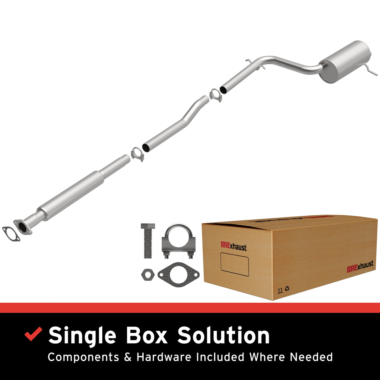 BRExhaust 2003-2006 Volvo XC90 Direct-Fit Replacement Exhaust System BRExhaust Exhaust System Kit  AXOPROS