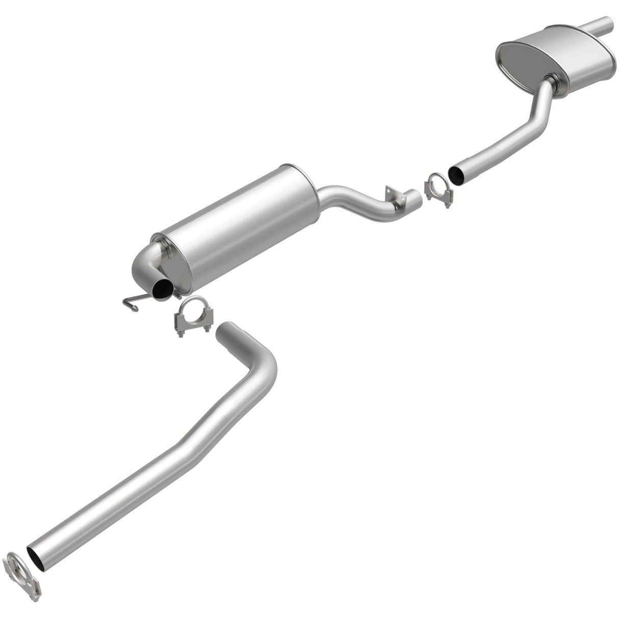 BRExhaust 2003-2007 Ford Focus Direct-Fit Replacement Exhaust System BRExhaust Exhaust System Kit  AXOPROS