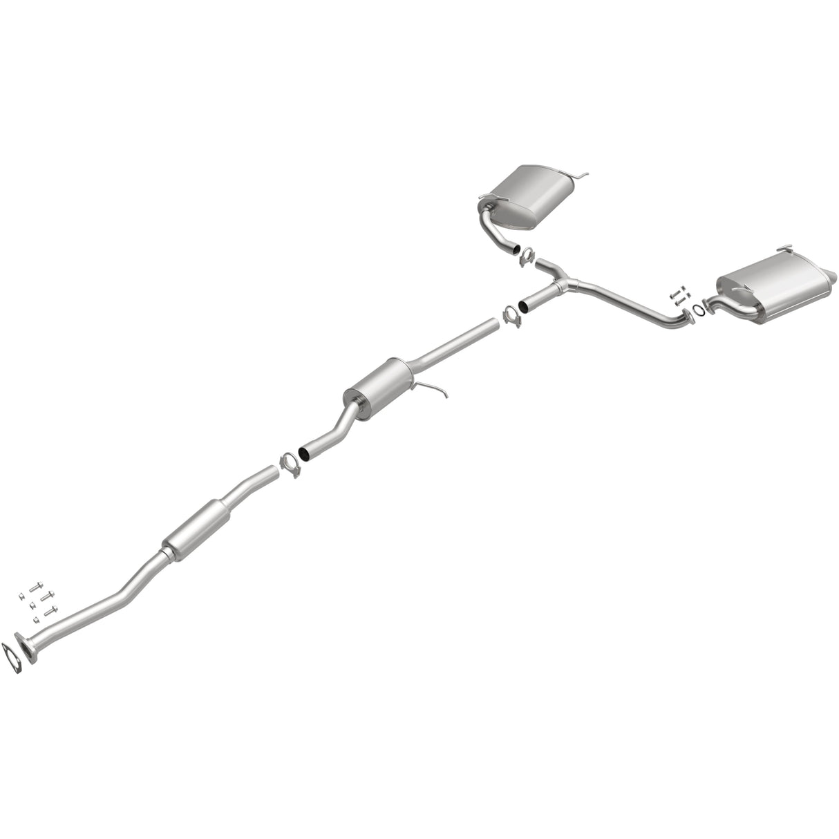 BRExhaust 2003-2007 Honda Accord 3.0L Direct-Fit Replacement Exhaust System BRExhaust Exhaust System Kit  AXOPROS