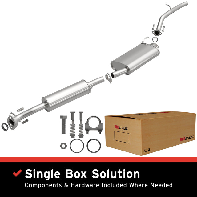 BRExhaust 2003-2011 Honda Element 2.4L Direct-Fit Replacement Exhaust System BRExhaust Exhaust System Kit  AXOPROS