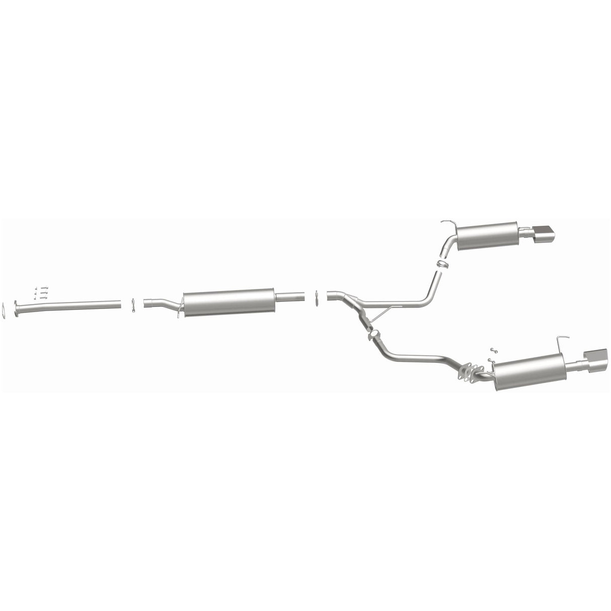 BRExhaust 2004-2006 Acura MDX 3.5L Direct-Fit Replacement Exhaust System BRExhaust Exhaust System Kit  AXOPROS