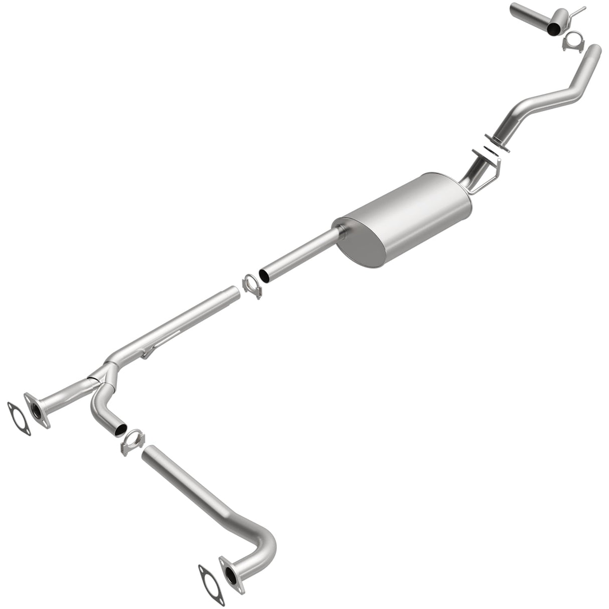 BRExhaust 2004-2006 Nissan TITAN 5.6L Direct-Fit Replacement Exhaust System BRExhaust Exhaust System Kit  AXOPROS