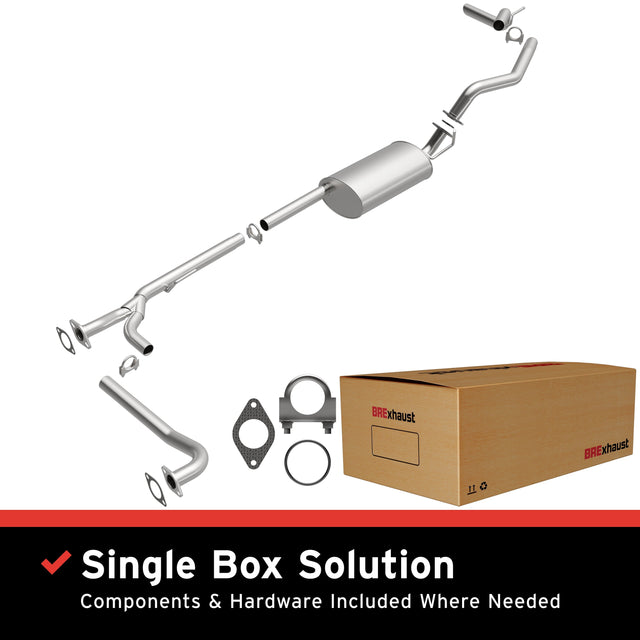 BRExhaust 2004-2006 Nissan TITAN 5.6L Direct-Fit Replacement Exhaust System BRExhaust Exhaust System Kit  AXOPROS