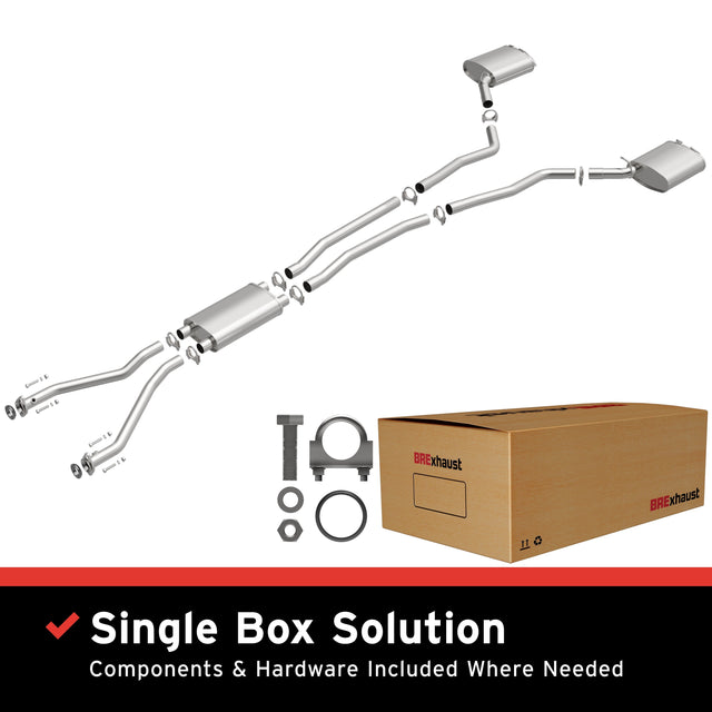BRExhaust 2004-2007 Cadillac Direct-Fit Replacement Exhaust System BRExhaust Exhaust System Kit  AXOPROS