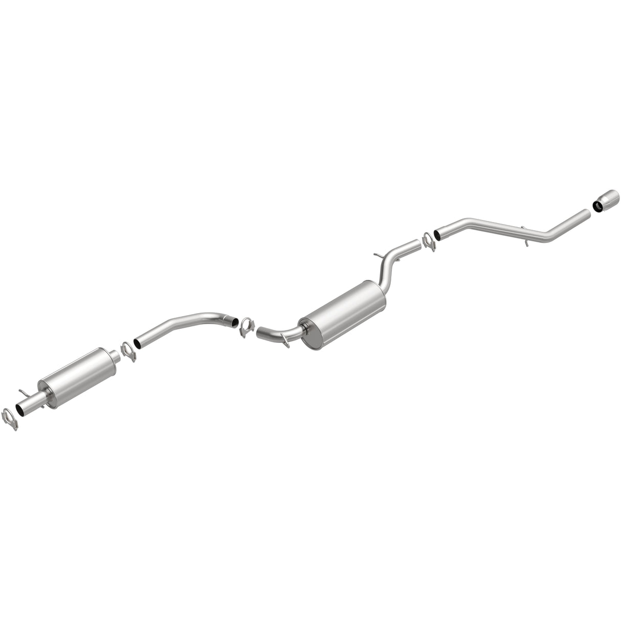 BRExhaust 2004-2009 Mazda 3 Direct-Fit Replacement Exhaust System BRExhaust Exhaust System Kit  AXOPROS