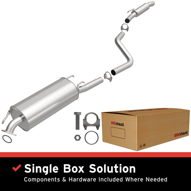 BRExhaust 2004-2010 Toyota Sienna Direct-Fit Replacement Exhaust System BRExhaust Exhaust System Kit  AXOPROS
