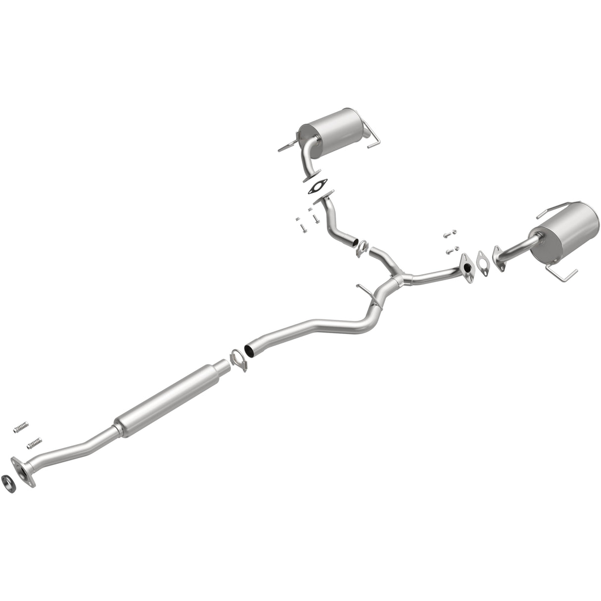 BRExhaust 2005-2005 Subaru Outback 2.5L Direct-Fit Replacement Exhaust System BRExhaust Exhaust System Kit  AXOPROS