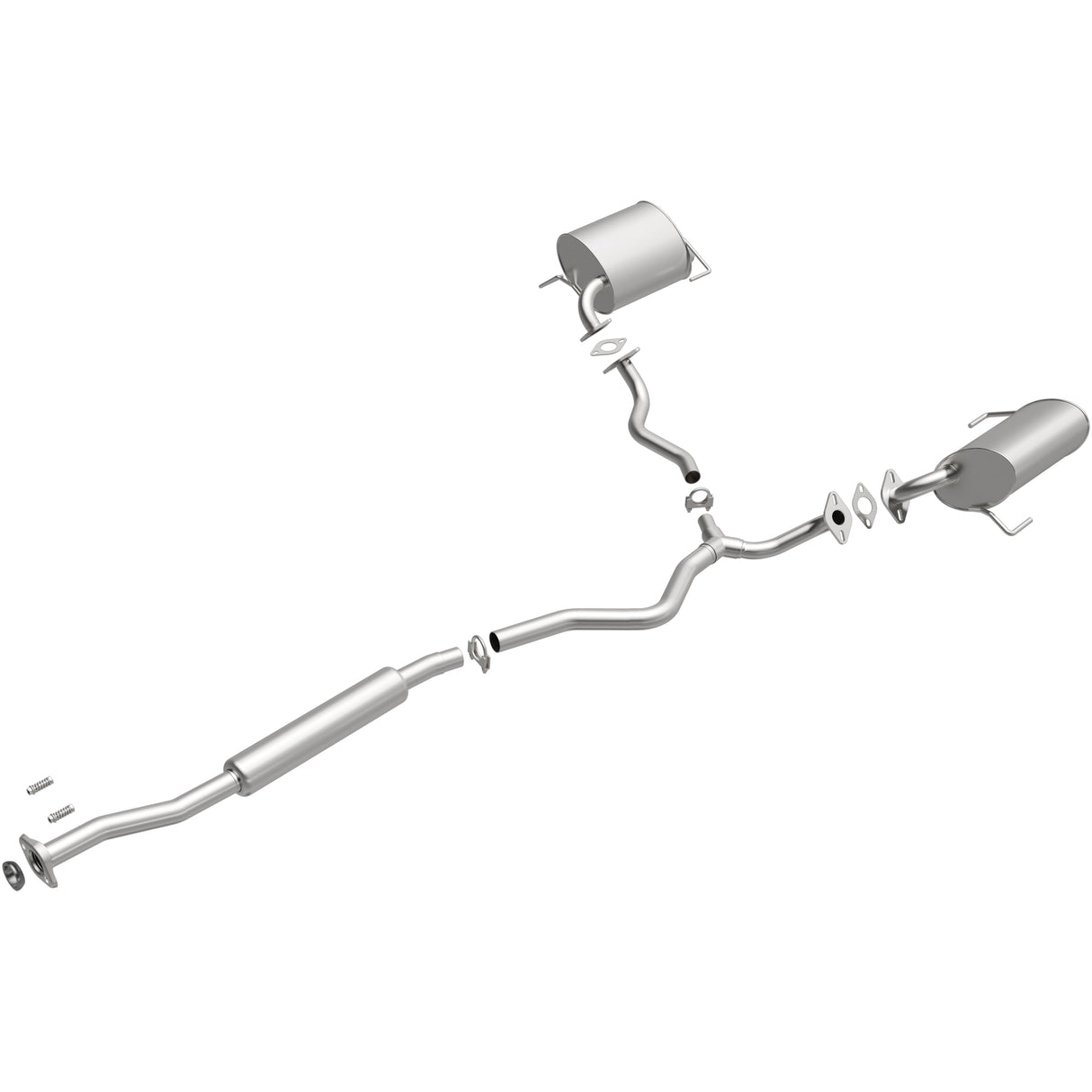 BRExhaust 2005-2005 Subaru Outback 2.5L Direct-Fit Replacement Exhaust System BRExhaust Exhaust System Kit  AXOPROS