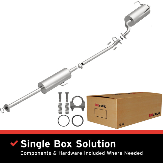 BRExhaust 2005-2006 Honda CR-V 2.4L Direct-Fit Replacement Exhaust System BRExhaust Exhaust System Kit  AXOPROS
