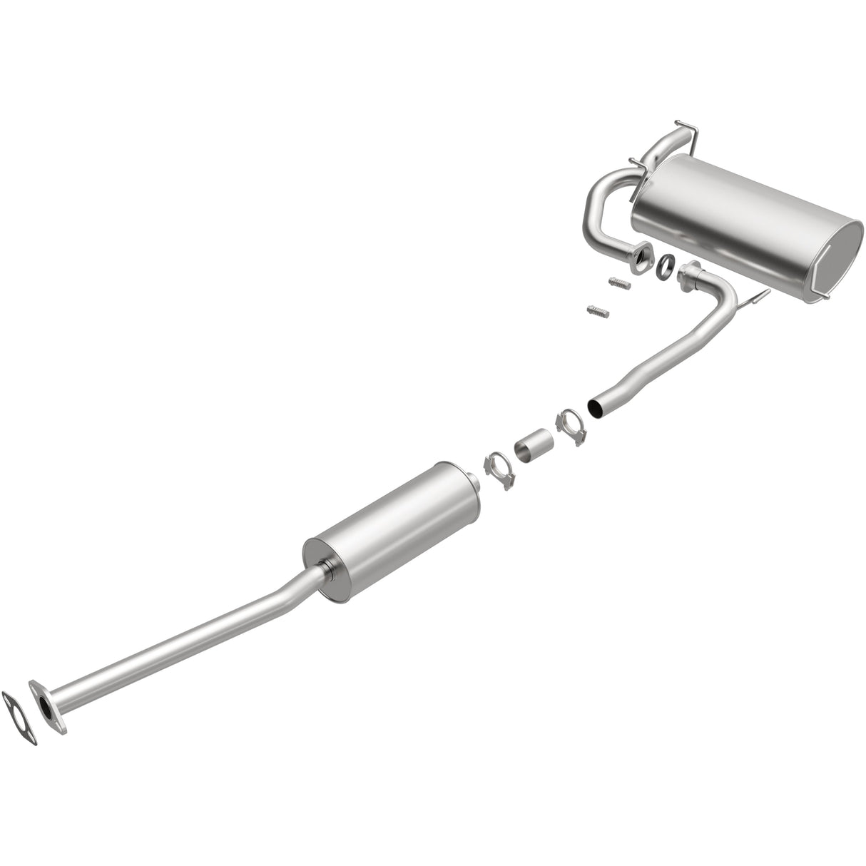 BRExhaust 2005-2006 Nissan X-Trail 2.5L Direct-Fit Replacement Exhaust System BRExhaust Exhaust System Kit  AXOPROS