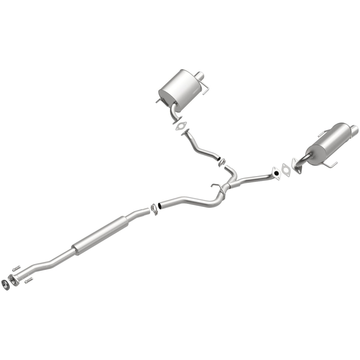 BRExhaust 2005-2007 Subaru Legacy 2.5L Direct-Fit Replacement Exhaust System BRExhaust Exhaust System Kit  AXOPROS