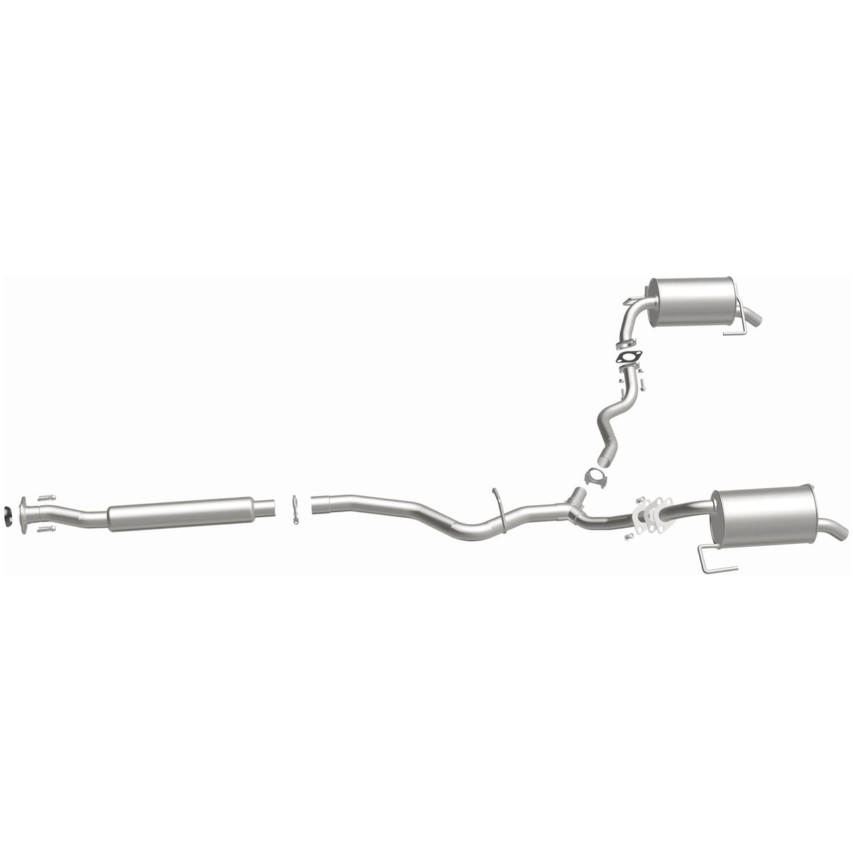 BRExhaust 2005-2007 Subaru Outback 3.0L Direct-Fit Replacement Exhaust System BRExhaust Exhaust System Kit  AXOPROS