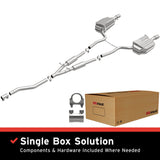 BRExhaust 2005-2008 Audi A4 Quattro 2.0L Direct-Fit Replacement Exhaust System BRExhaust Exhaust System Kit  AXOPROS