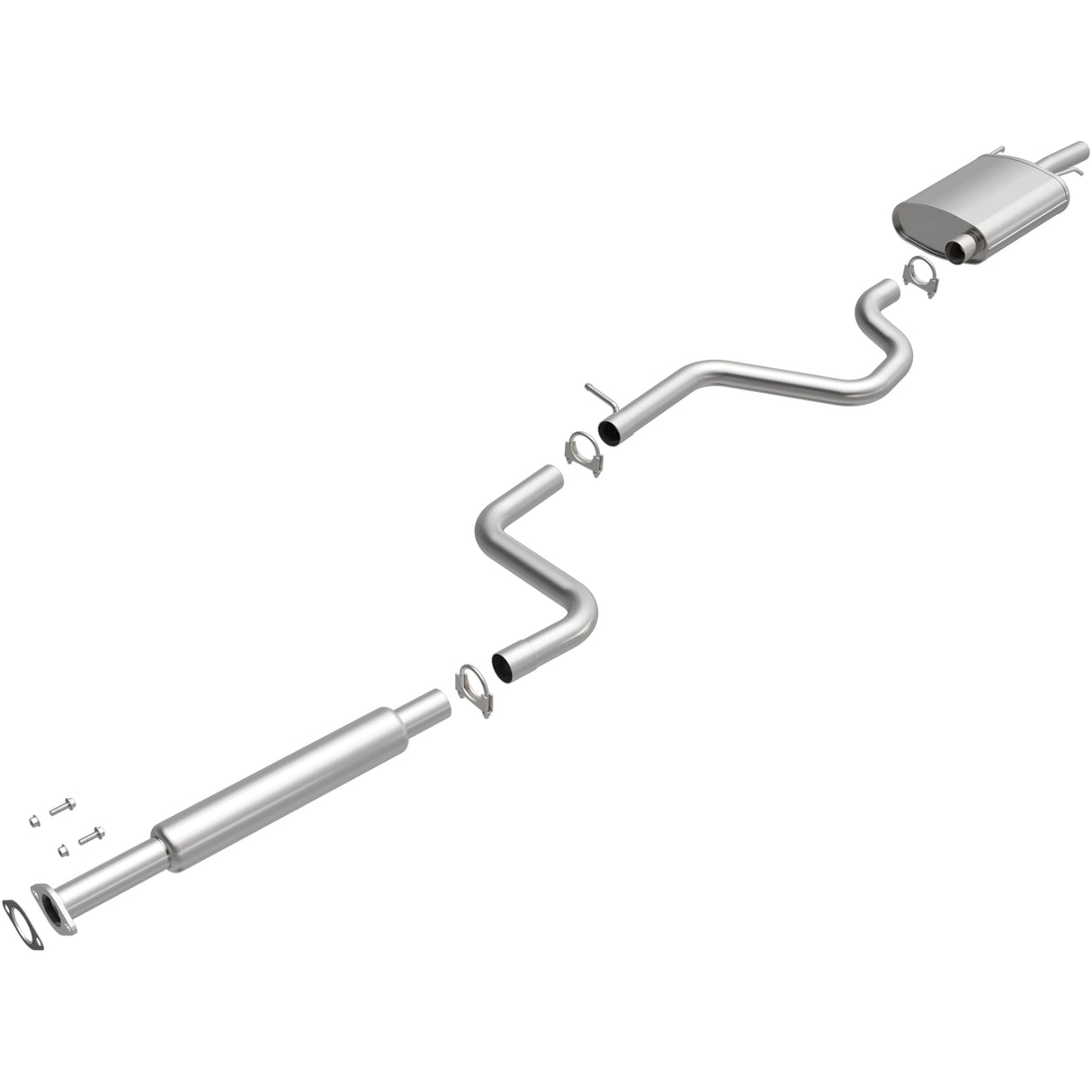 BRExhaust 2005-2008 Pontiac Grand Prix 3.8L Direct-Fit Replacement Exhaust System BRExhaust Exhaust System Kit  AXOPROS