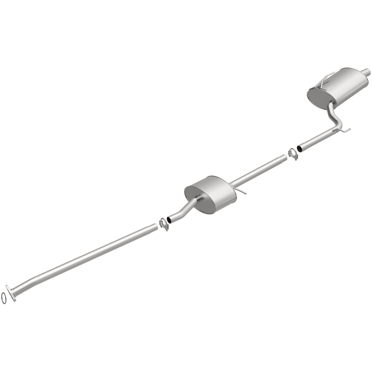 BRExhaust 2006-2007 Honda Accord 2.4L Direct-Fit Replacement Exhaust System BRExhaust Exhaust System Kit  AXOPROS