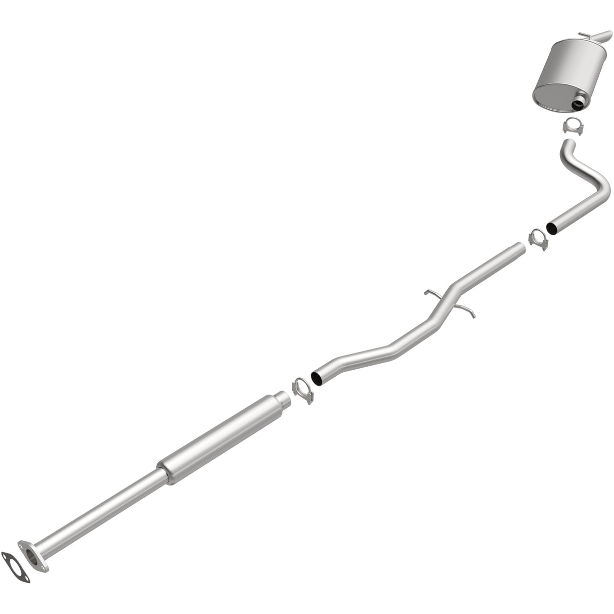 BRExhaust 2006-2008 Buick Lucerne 3.8L Direct-Fit Replacement Exhaust System BRExhaust Exhaust System Kit  AXOPROS