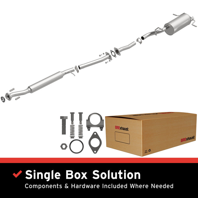 BRExhaust 2006-2008 Subaru Forester 2.5L Direct-Fit Replacement Exhaust System BRExhaust Exhaust System Kit  AXOPROS