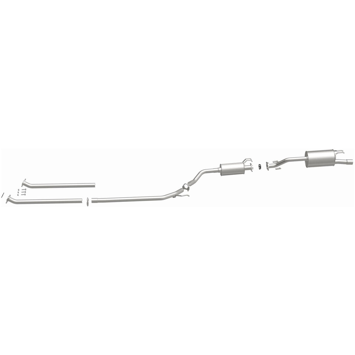 BRExhaust 2006-2011 Honda Civic 1.8L Direct-Fit Replacement Exhaust System BRExhaust Exhaust System Kit  AXOPROS