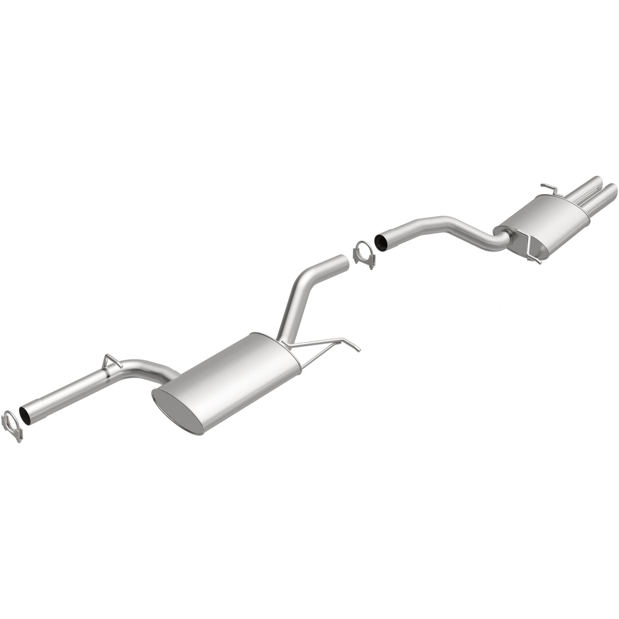 BRExhaust 2006-2013 Volkswagen Direct-Fit Replacement Exhaust System BRExhaust Exhaust System Kit  AXOPROS