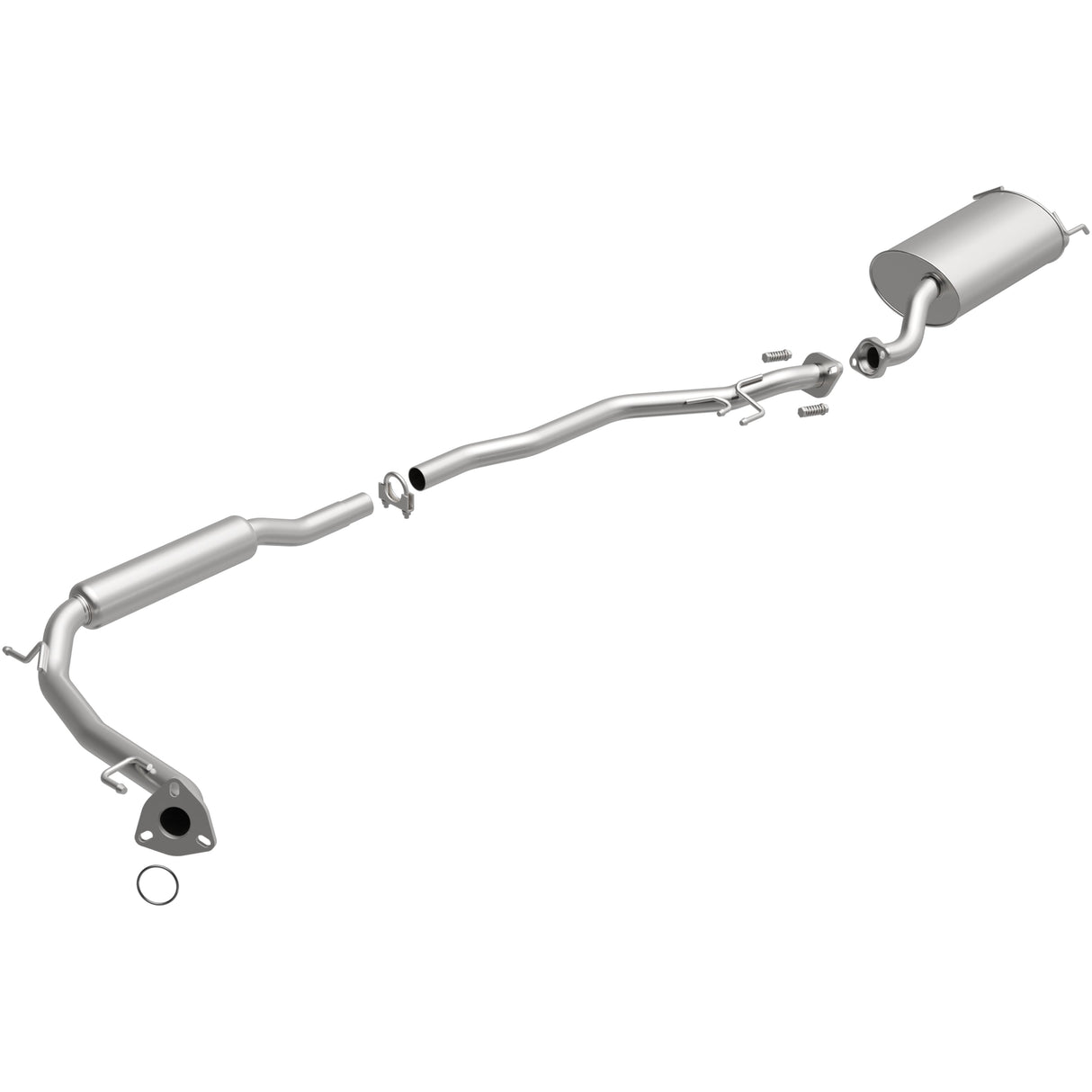 BRExhaust 2007-2008 Honda Fit 1.5L Direct-Fit Replacement Exhaust System BRExhaust Exhaust System Kit  AXOPROS