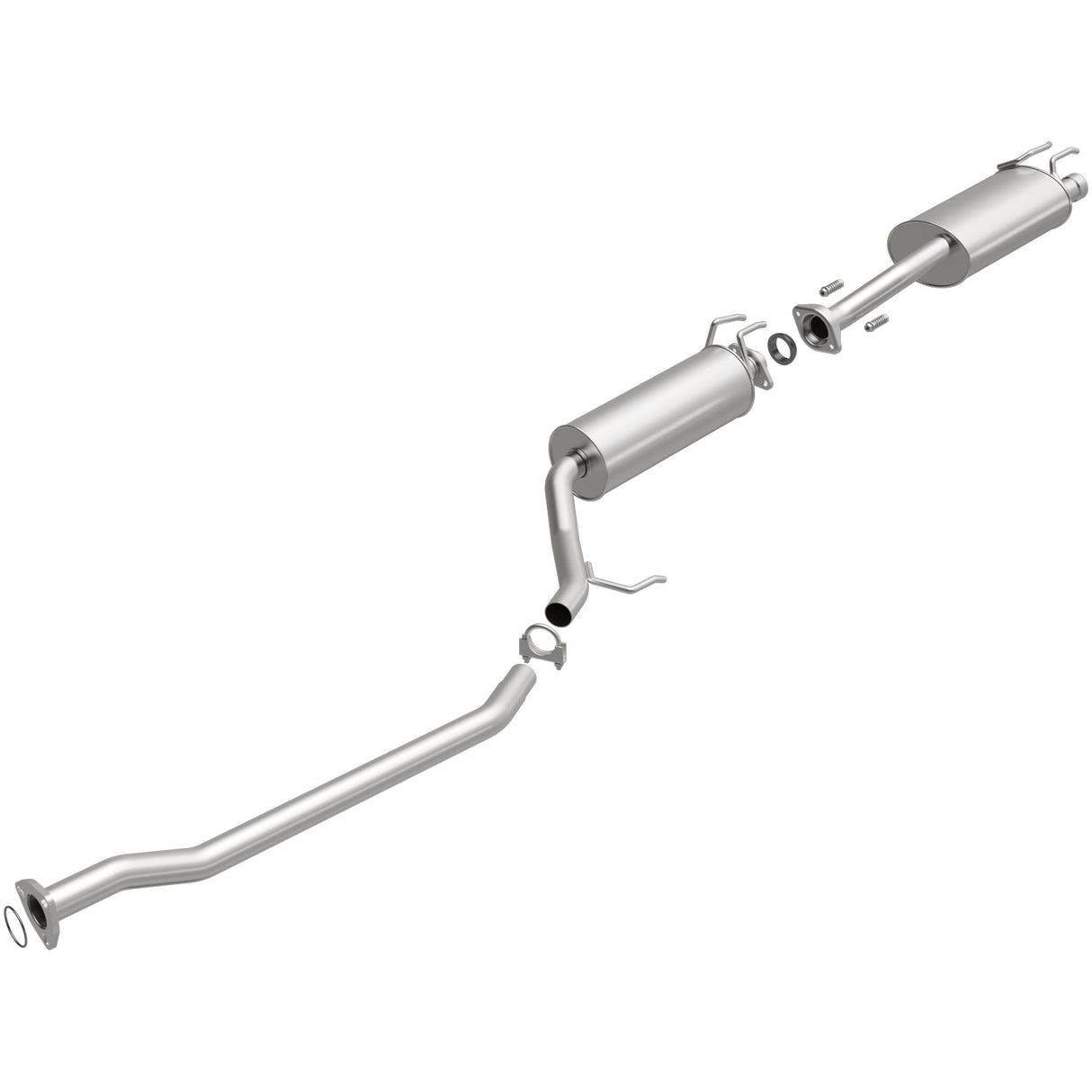 BRExhaust 2007-2011 Honda Civic 2.0L Direct-Fit Replacement Exhaust System BRExhaust Exhaust System Kit  AXOPROS