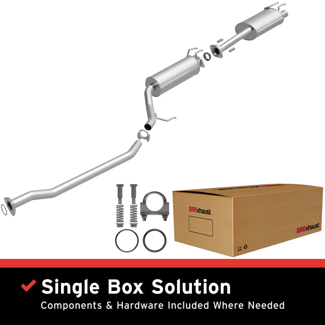 BRExhaust 2007-2011 Honda Civic 2.0L Direct-Fit Replacement Exhaust System BRExhaust Exhaust System Kit  AXOPROS