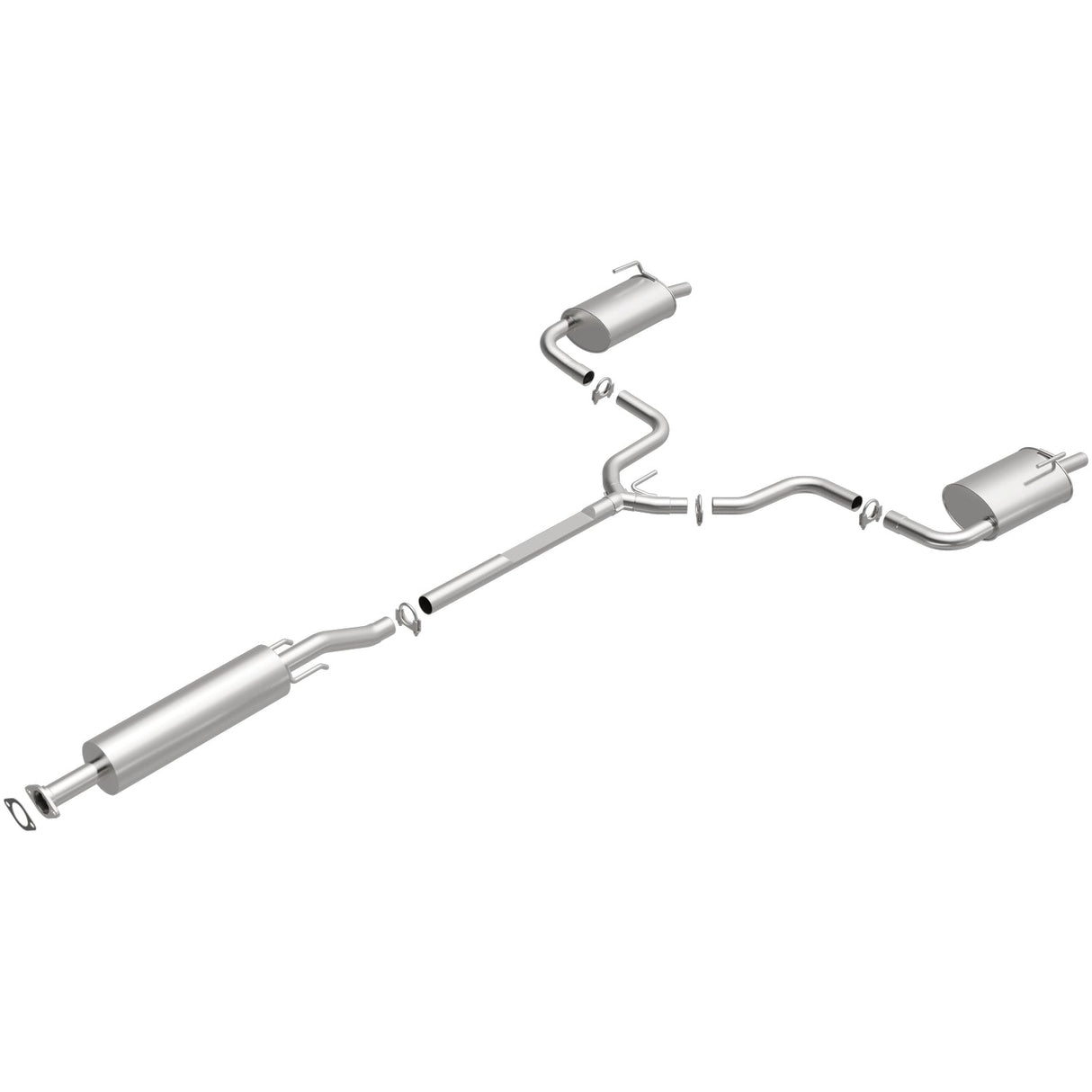 BRExhaust 2007-2012 Nissan Altima Direct-Fit Replacement Exhaust System BRExhaust Exhaust System Kit  AXOPROS