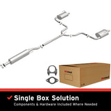 BRExhaust 2007-2012 Nissan Altima Direct-Fit Replacement Exhaust System BRExhaust Exhaust System Kit  AXOPROS