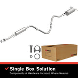 BRExhaust 2007-2012 Nissan Sentra 2.0L Direct-Fit Replacement Exhaust System BRExhaust Exhaust System Kit  AXOPROS