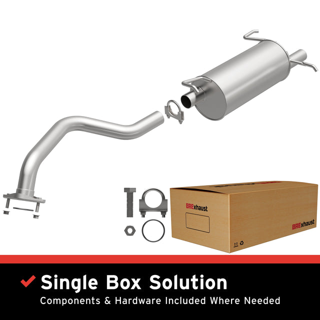 BRExhaust 2007-2012 Nissan Sentra Direct-Fit Replacement Exhaust System BRExhaust Exhaust System Kit  AXOPROS