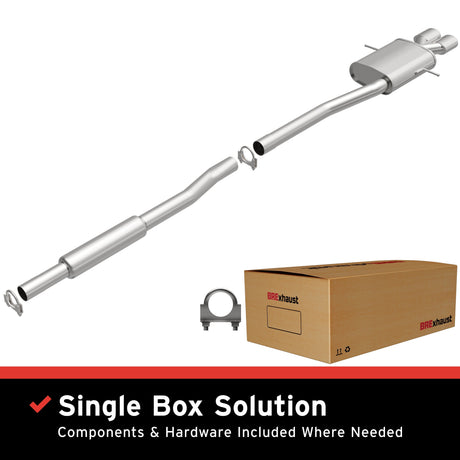 BRExhaust 2007-2014 Mini Cooper 1.6L Direct-Fit Replacement Exhaust System BRExhaust Exhaust System Kit  AXOPROS