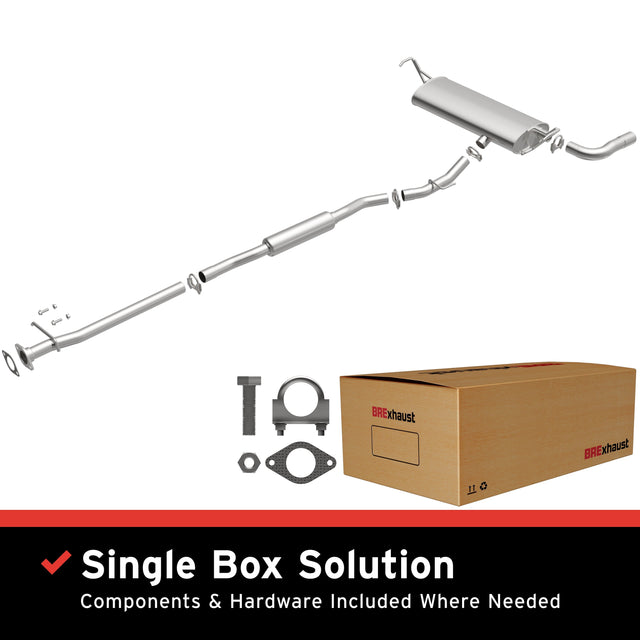 BRExhaust 2008-2010 Nissan Rogue 2.5L Direct-Fit Replacement Exhaust System BRExhaust Exhaust System Kit  AXOPROS