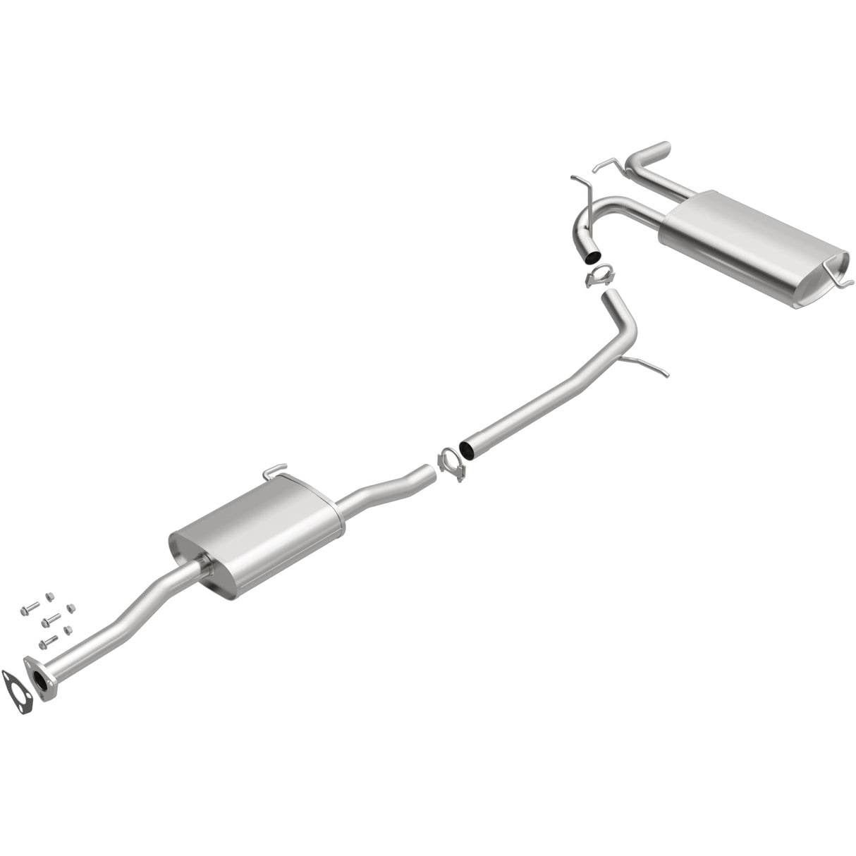 BRExhaust 2008-2010 Saturn Vue 2.4L Direct-Fit Replacement Exhaust System BRExhaust Exhaust System Kit  AXOPROS