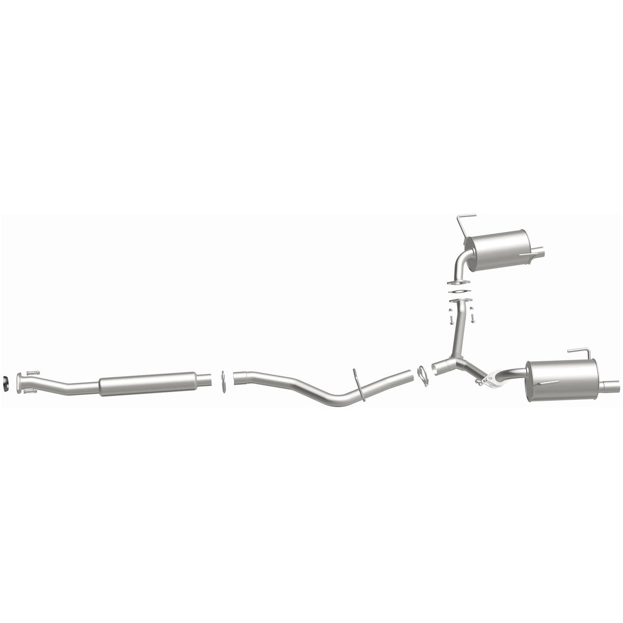 BRExhaust 2008-2013 Subaru Direct-Fit Replacement Exhaust System BRExhaust Exhaust System Kit  AXOPROS