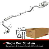 BRExhaust 2009-2013 Honda Fit 1.5L Direct-Fit Replacement Exhaust System BRExhaust Exhaust System Kit  AXOPROS