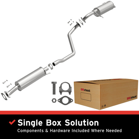BRExhaust 2010-2011 Kia Soul 2.0L Direct-Fit Replacement Exhaust System BRExhaust Exhaust System Kit  AXOPROS