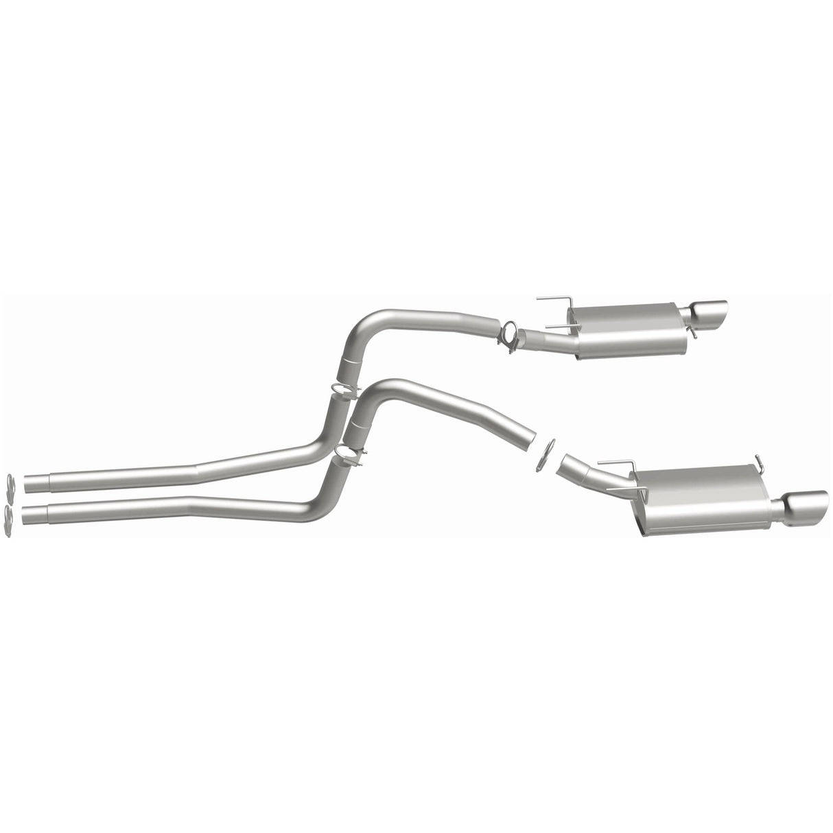 BRExhaust 2011-2014 Ford Mustang 3.7L Direct-Fit Replacement Exhaust System BRExhaust Exhaust System Kit  AXOPROS