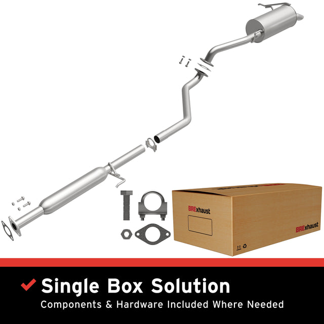 BRExhaust 2011-2016 Hyundai Elantra 1.8L Direct-Fit Replacement Exhaust System BRExhaust Exhaust System Kit  AXOPROS