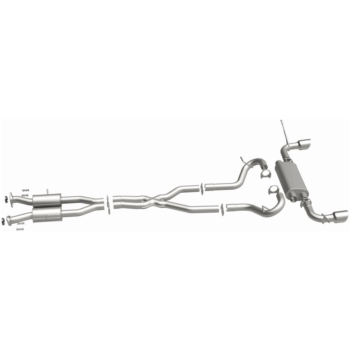 BRExhaust 2011-2022 Jeep Direct-Fit Replacement Exhaust System BRExhaust Exhaust System Kit  AXOPROS
