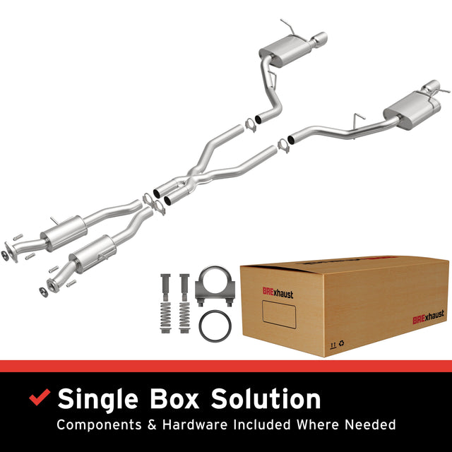 BRExhaust 2011-2023 Dodge Durango Direct-Fit Replacement Exhaust System BRExhaust Exhaust System Kit  AXOPROS