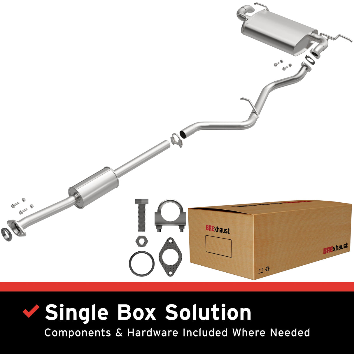 BRExhaust 2012-2020 Subaru Direct-Fit Replacement Exhaust System BRExhaust Exhaust System Kit  AXOPROS