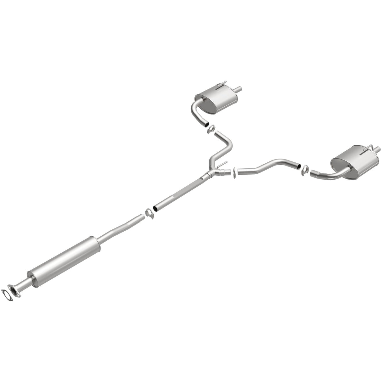 BRExhaust 2013-2016 Nissan Altima 2.5L Direct-Fit Replacement Exhaust System BRExhaust Exhaust System Kit  AXOPROS