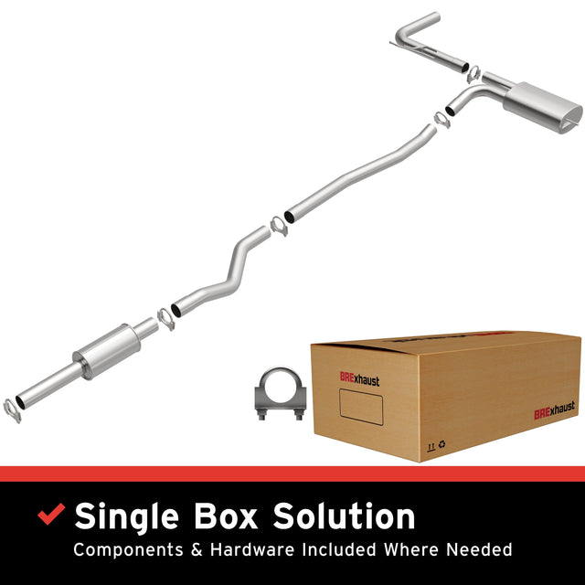 BRExhaust 2013-2018 Ford Fusion Direct-Fit Replacement Exhaust System BRExhaust Exhaust System Kit  AXOPROS