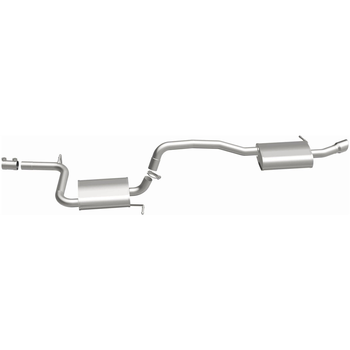 BRExhaust 2014-2017 Volkswagen Passat 1.8L Direct-Fit Replacement Exhaust System BRExhaust Exhaust System Kit  AXOPROS