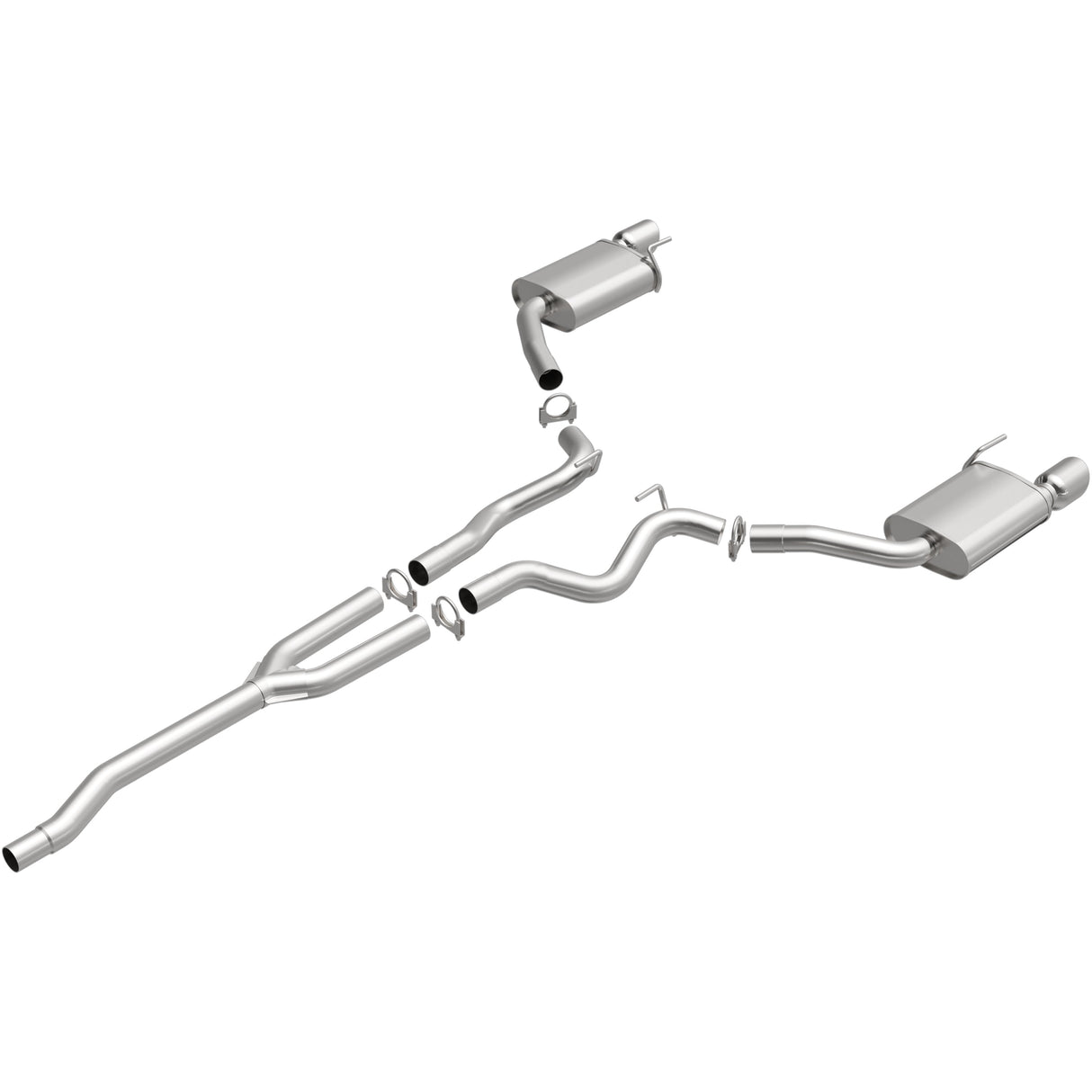 BRExhaust 2015-2023 Ford Mustang 2.3L Direct-Fit Replacement Exhaust System BRExhaust Exhaust System Kit  AXOPROS