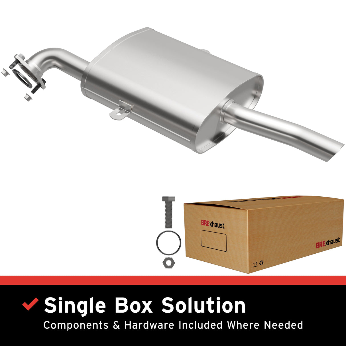 BRExhaust Direct-Fit Replacement Exhaust System 106-0099 BRExhaust Exhaust System Kit  AXOPROS