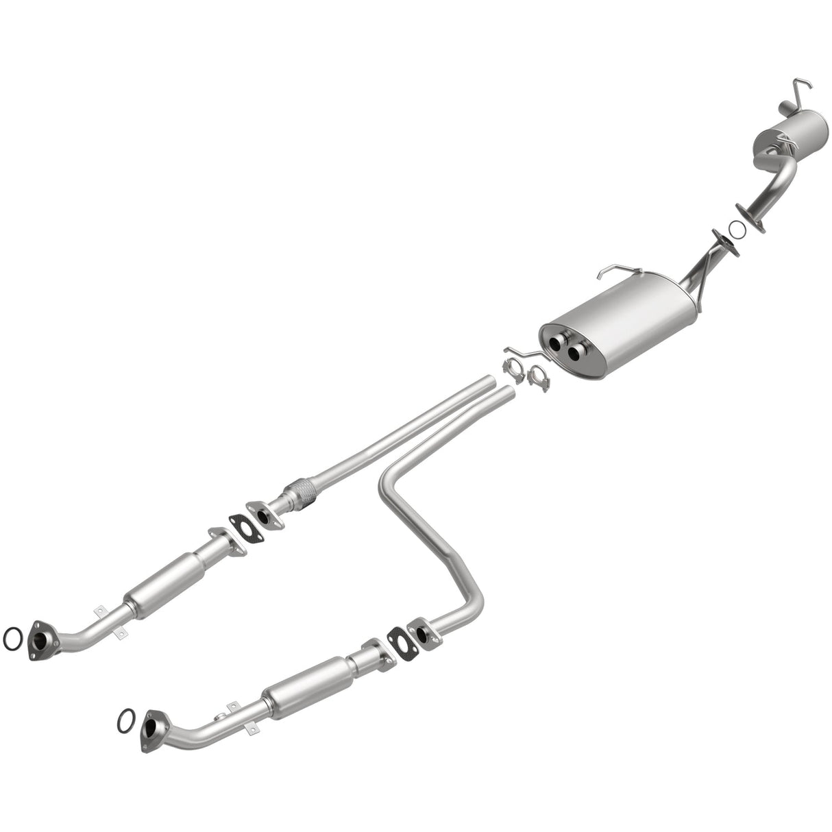 BRExhaust Direct-Fit Replacement Exhaust System 106-0207 BRExhaust Exhaust System Kit  AXOPROS